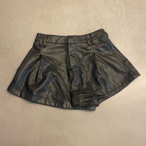 Free People Free Reign Vegan Leather Shorts
